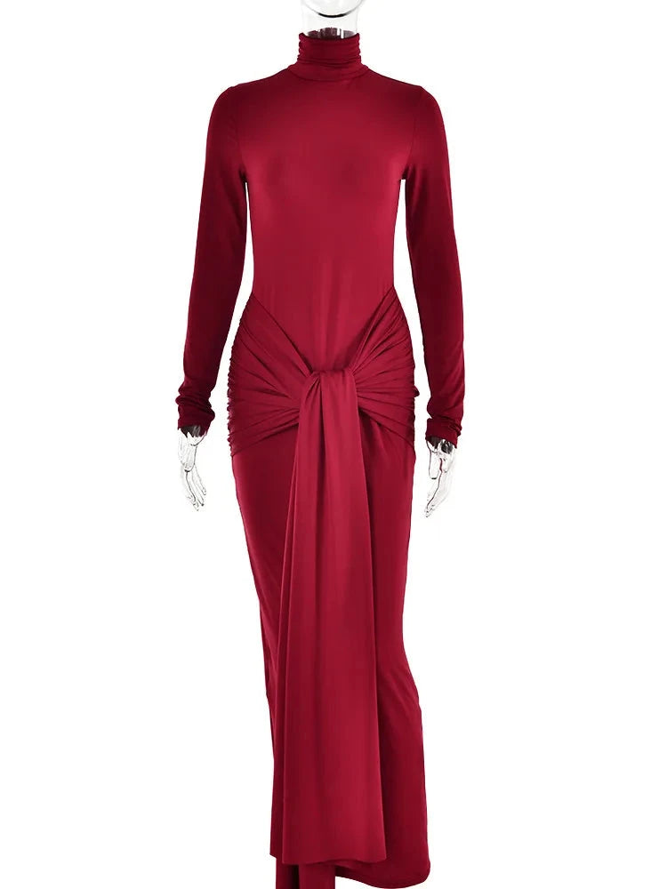 Peris Gems Articat High Neck Long Sleeve Bodycon Dress For Women Tight Elastic Lace Up Maxi Long Dress Autumn 2023 New Party Club Vestidos Articat High Neck Long Sleeve Bodycon Dress For Women Tight Elastic Lace Up Maxi Long Dress Autumn 2023 New Party Club Vestidos SHEIN Amazon Temu