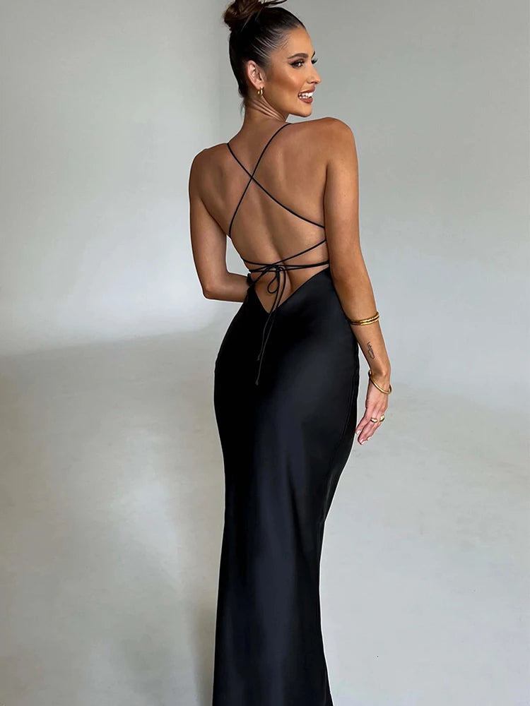 Peris Gems Articat Satin Backless Lace Up Mermaid Slip Dress Women Sweetheart Neck Sexy Slim Bodycon Dresses Elegant Silk Gown Partywear Articat Satin Backless Lace Up Mermaid Slip Dress Women Sweetheart Neck Sexy Slim Bodycon Dresses Elegant Silk Gown Partywear SHEIN Amazon Temu