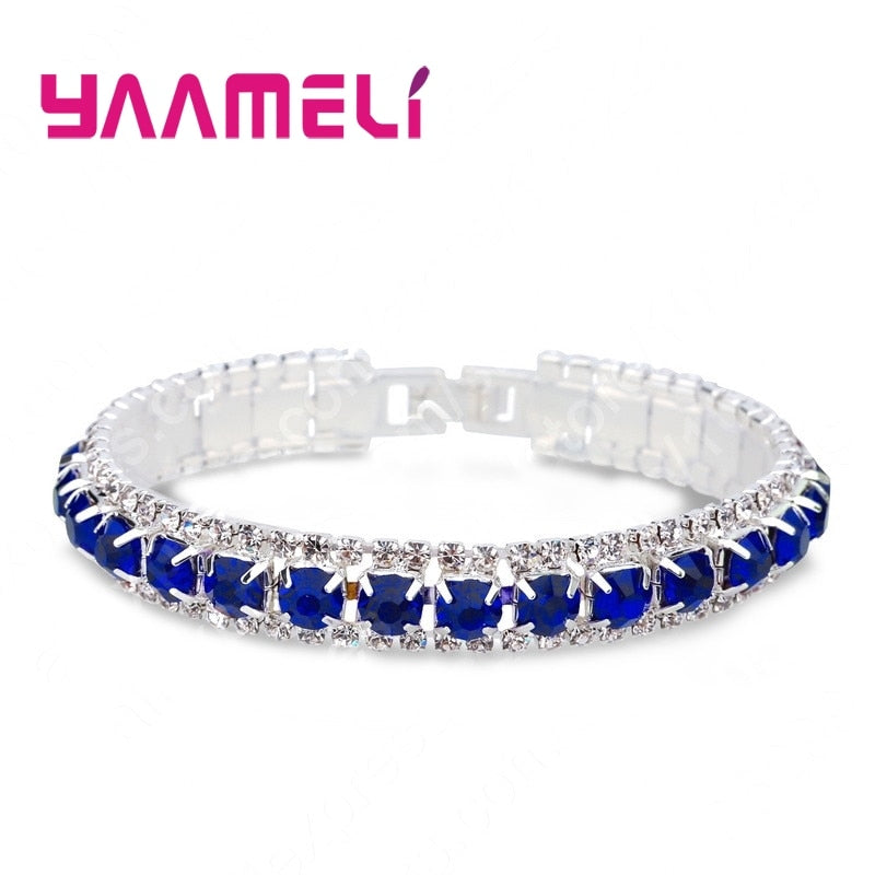 Peris Gems Austrian Opal Chain-Link Bracelets for Women | Sterling Silver Austrian Opal Chain-Link Bracelets for Women | SHEIN Amazon Temu