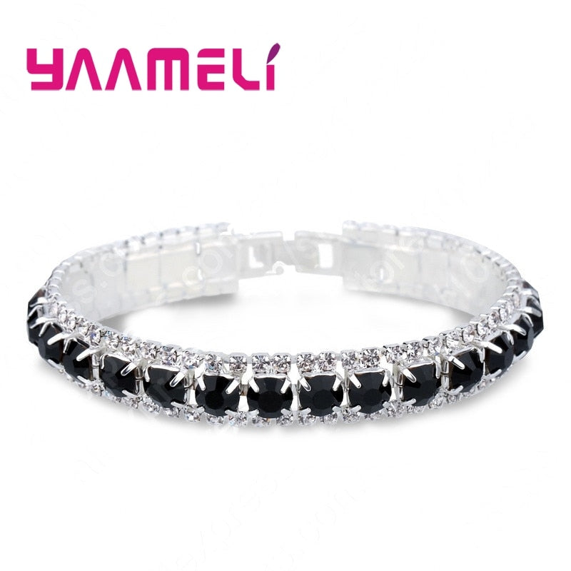 Peris Gems Austrian Opal Chain-Link Bracelets for Women | Sterling Silver Austrian Opal Chain-Link Bracelets for Women | SHEIN Amazon Temu