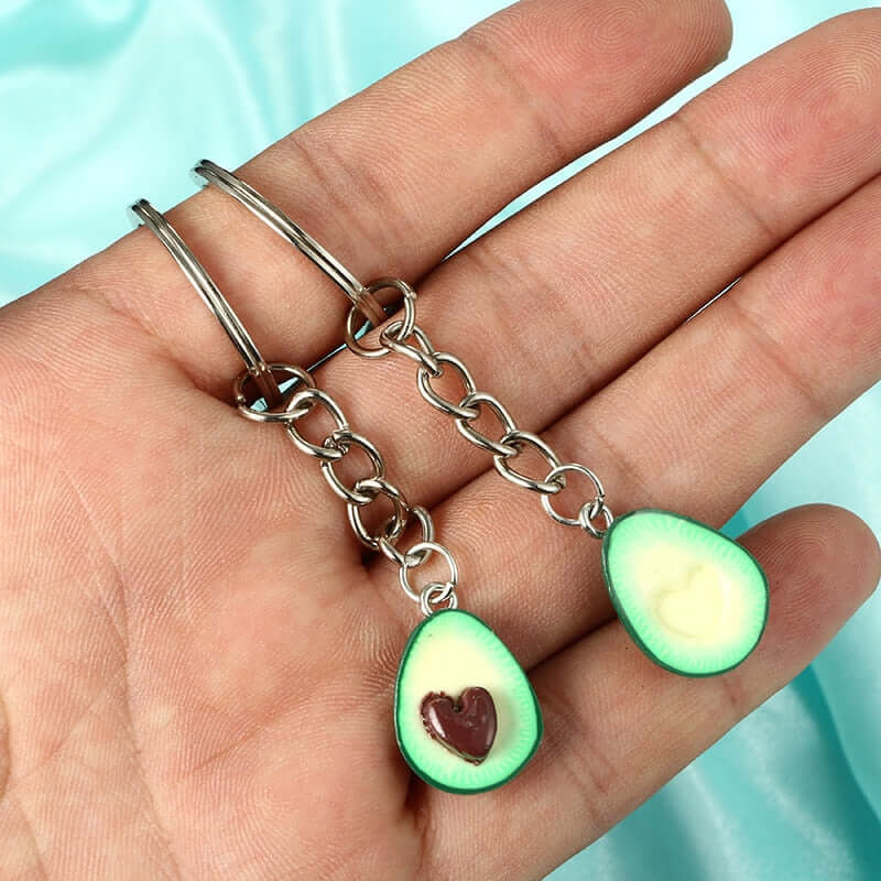 Peris Gems Avocado Keychains | Cute Smiling Heart Avocado Avocado Keychains | Cute Smiling Heart Avocado Keyring SHEIN Amazon Temu