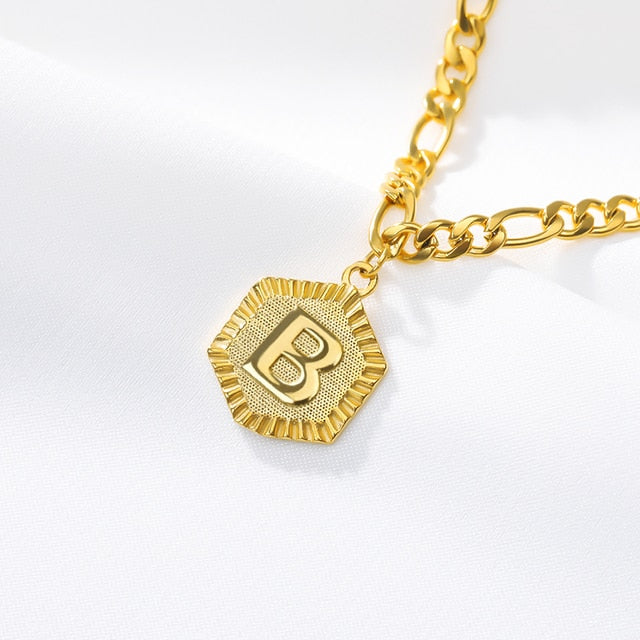 Peris Gems B Dainty A-Z Letter Hexagon Anklets Unisex | Gold Initial Letter Leg Chain Dainty A-Z Letter Hexagon Anklets Unisex Gold Initial Letter SHEIN Amazon Temu