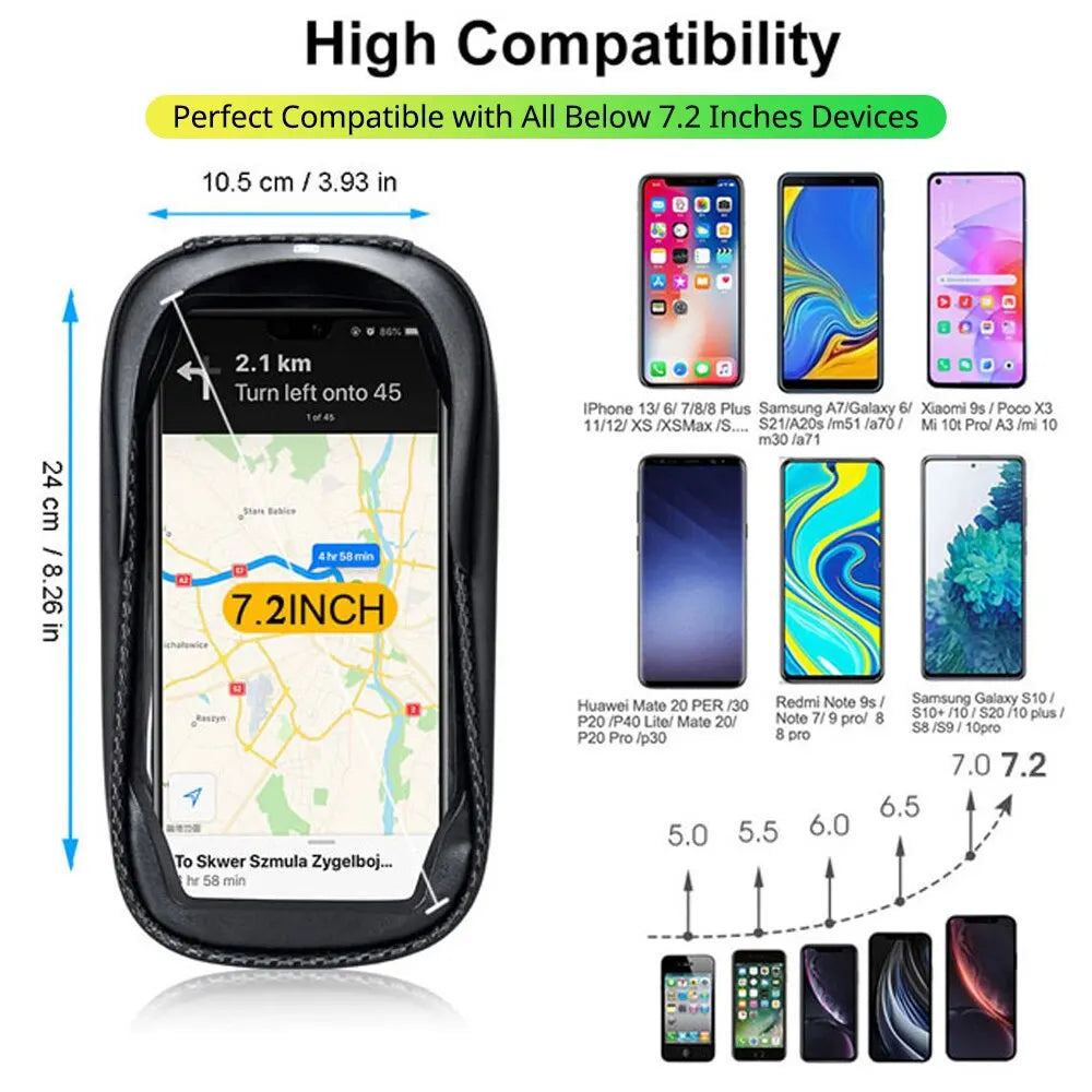 Peris Gems BAG025 NEWBOLER Bike Bag 2L Frame Front Tube Cycling Bag Bicycle Waterproof Phone Case Holder 7.2Inches Touchscreen Bag Accessorie NEWBOLER Bike Bag 2L Frame Front Tube Cycling Bag Bicycle Waterproof Phone Case Holder 7.2Inches Touchscreen Bag Accessorie SHEIN Amazon Temu