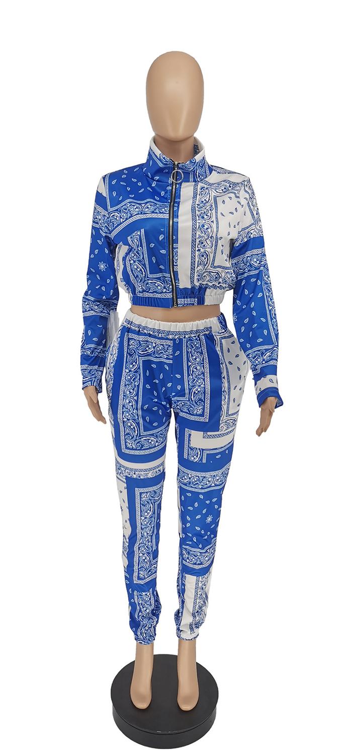 Peris Gems Bandana Print Two Piece Set | Women&