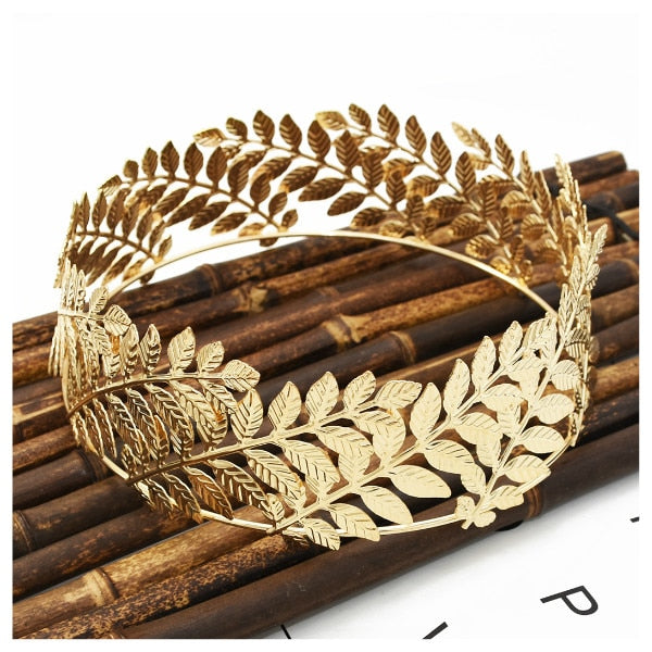 Peris Gems Baroque Gold Leaf Headband Crown Tiara for Women | Greek Goddess Hair Accessories SHEIN Amazon Temu