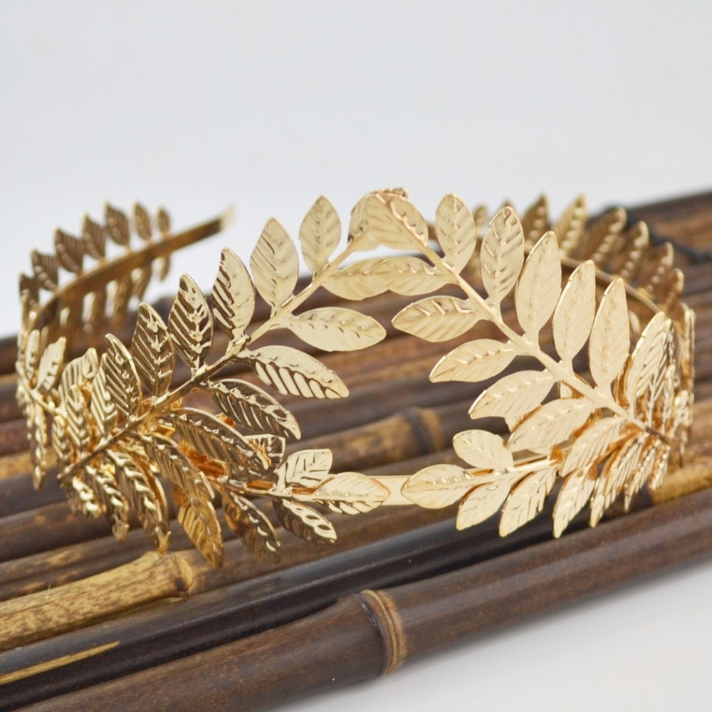Peris Gems Baroque Gold Leaf Headband Crown Tiara for Women | Greek Goddess Hair Accessories SHEIN Amazon Temu