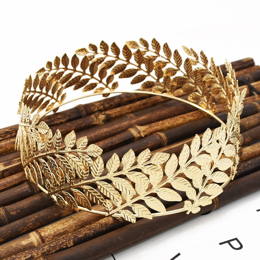 Peris Gems Baroque Gold Leaf Headband Crown Tiara for Women | Greek Goddess Hair Accessories SHEIN Amazon Temu