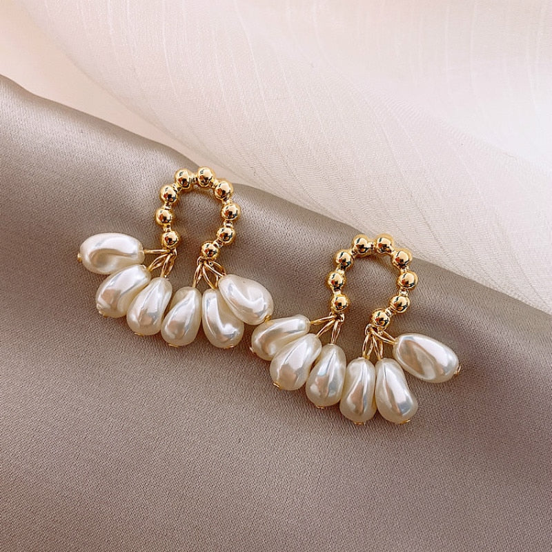 Peris Gems Baroque Pearl Earrings for Women | Gold Temperament Pearl Earrings for Women SHEIN Amazon Temu