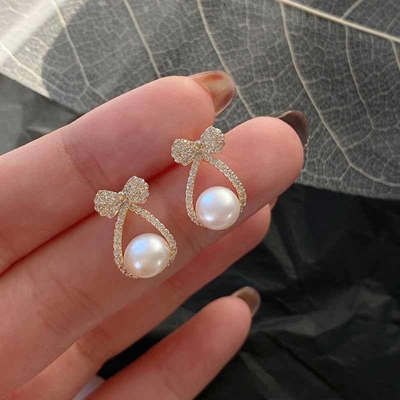 Peris Gems Baroque Pearl Earrings for Women | Gold Temperament Pearl Earrings for Women SHEIN Amazon Temu