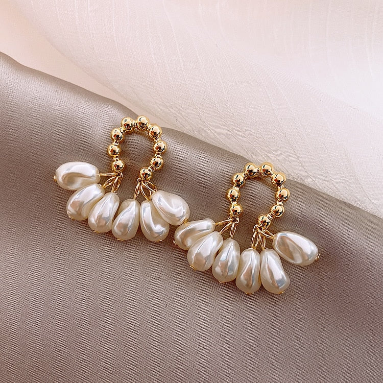 Peris Gems Baroque Pearl Earrings for Women | Gold Temperament Pearl Earrings for Women SHEIN Amazon Temu