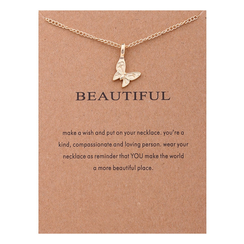 Peris Gems Beautiful Good Luck Pendant Necklaces with Fortune Cards Unisex SHEIN Amazon Temu