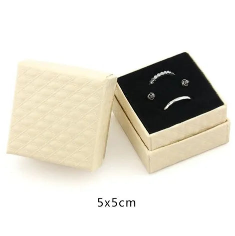Peris Gems Beige-5x5 Quilted PU Leather Jewelry Storage Packaging Box 7.5x7.5x3.5cm Quilted PU Leather Jewelry Storage Packaging Box 7.5x7.5 SHEIN Amazon Temu
