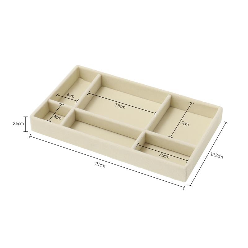 Peris Gems Beige D Velvet Jewelry Display Stackable Tray Case SHEIN Amazon Temu