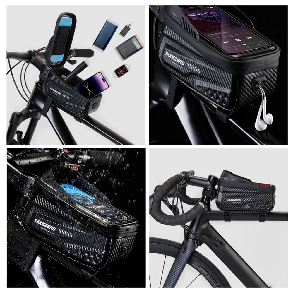 Peris Gems Bicycle Bag Waterproof Touch Screen Cycling Bag Top Frame Tube Bag MTB Road Bike Bag Phone Case Bike Accessories Bicycle Bag Waterproof Touch Screen Cycling Bag Top Frame Tube Bag MTB Road Bike Bag Phone Case Bike Accessories SHEIN Amazon Temu