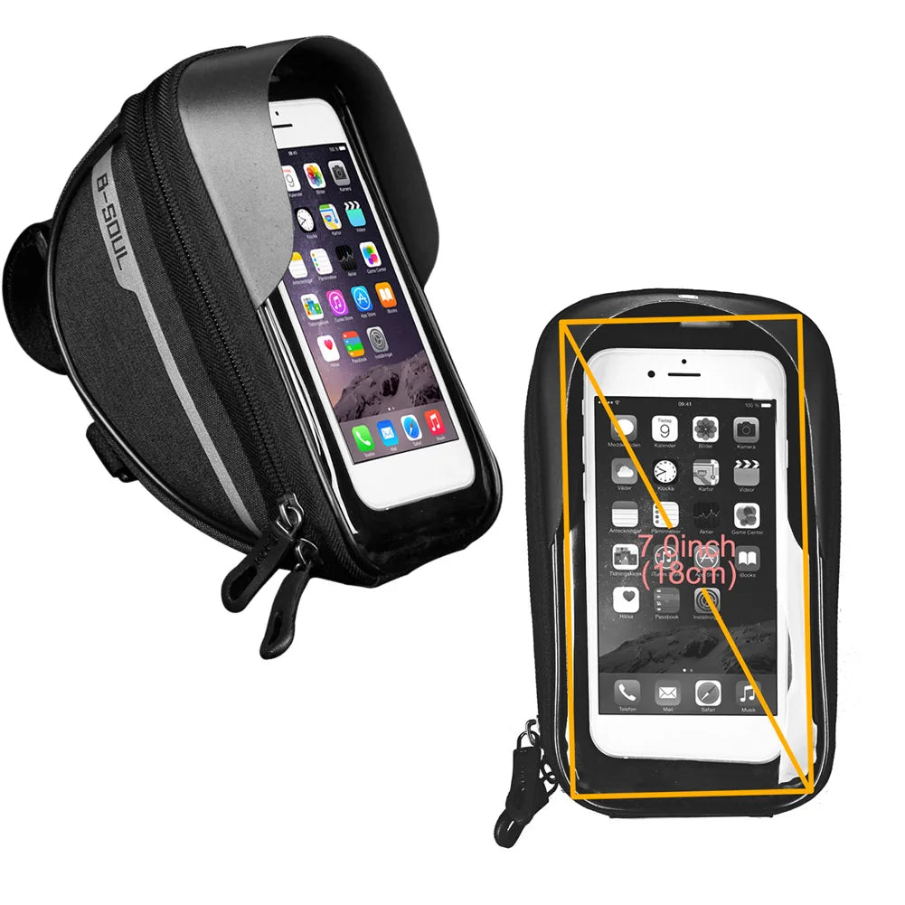 Peris Gems Bicycle Frame Front Top Tube Bike Bag Handlebar Cell Mobile Phone Bag Waterproof Touch Screen Phone Holder Cycling Accessories Bicycle Frame Front Top Tube Bike Bag Handlebar Cell Mobile Phone Bag Waterproof Touch Screen Phone Holder Cycling Accessories SHEIN Amazon Temu