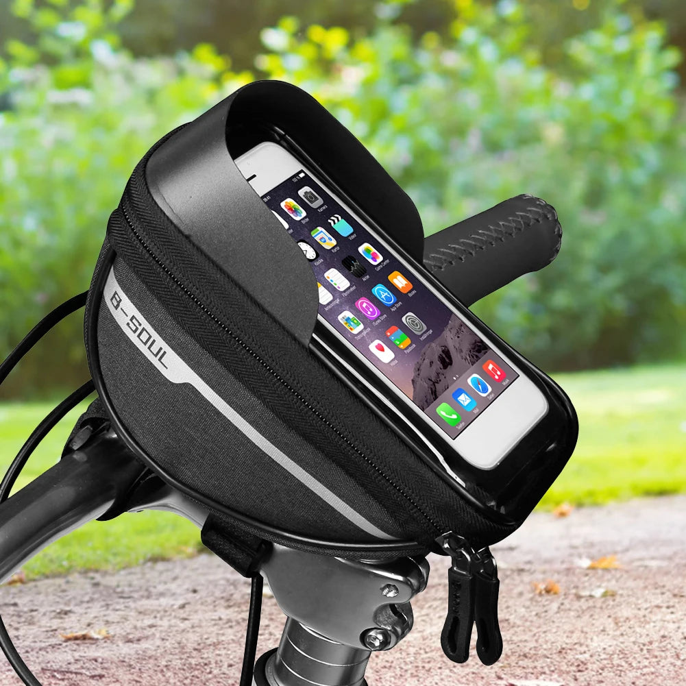 Peris Gems Bicycle Frame Front Top Tube Bike Bag Handlebar Cell Mobile Phone Bag Waterproof Touch Screen Phone Holder Cycling Accessories Bicycle Frame Front Top Tube Bike Bag Handlebar Cell Mobile Phone Bag Waterproof Touch Screen Phone Holder Cycling Accessories SHEIN Amazon Temu