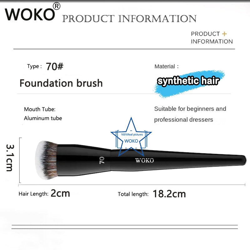 Peris Gems Big Foundation Brush | Cream Foundation Makeup Brush SHEIN Amazon Temu