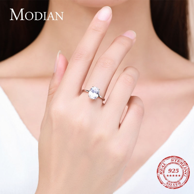 Peris Gems Big Oval Cut Engagement Diamond Rings for Women | Sterling Silver Big Oval Engagement Diamond Rings for Women | Sterling Silver SHEIN Amazon Temu