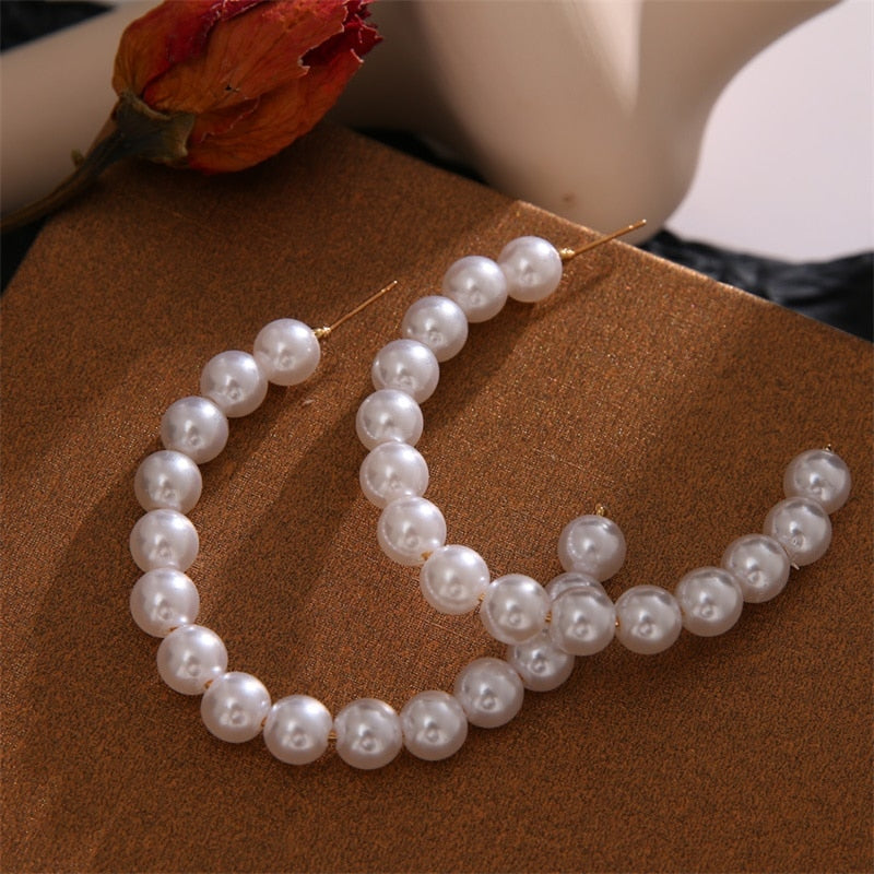 Peris Gems Big Pearl Tassel Earrings for Women | Silver Round Pearl Earring Collection SHEIN Amazon Temu