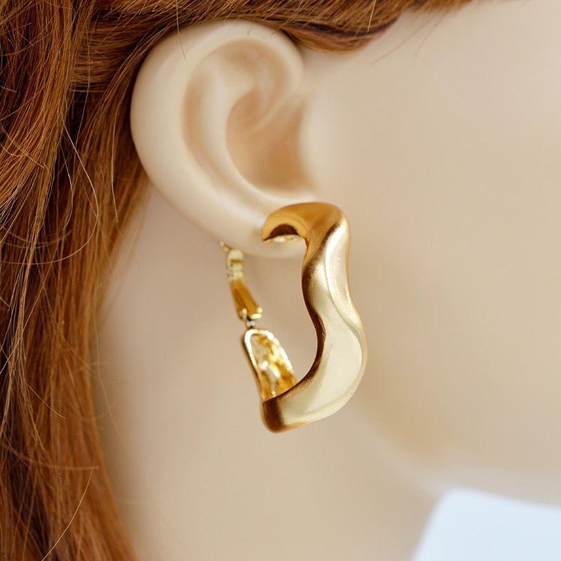 Peris Gems Big Round Hoop Earrings for Women | Gold Party Earrings SHEIN Amazon Temu