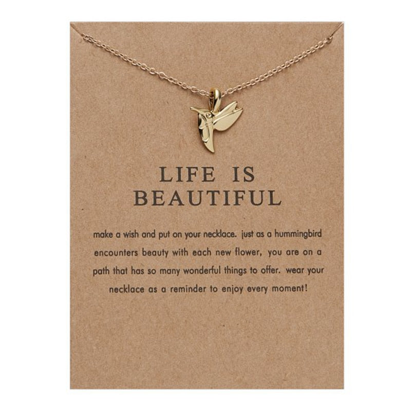 Peris Gems bird necklace Crystal Hummingbird Necklaces for Women | Gold Necklace SHEIN Amazon Temu