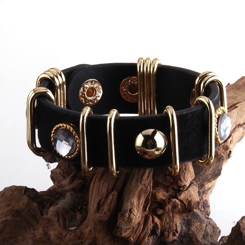 Peris Gems black / 20cm Boho Leopard Print Leather Bracelets for Women SHEIN Amazon Temu