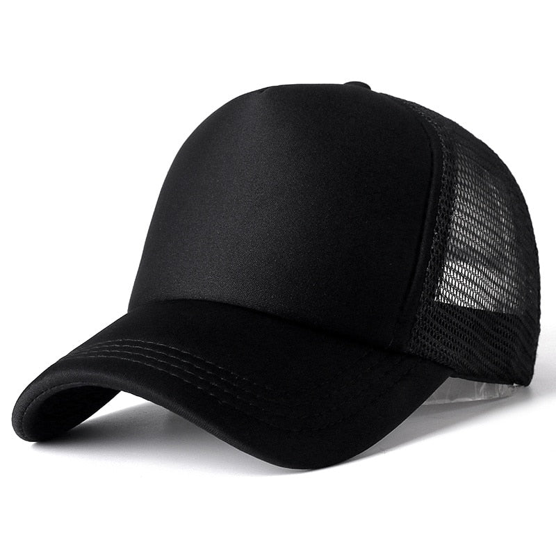Peris Gems Black / 54cm-60cm Casual Plain Mesh Baseball Cap Unisex | Adjustable Snapback Hats Casual Plain Mesh Baseball Cap Unisex | Adjustable Hats SHEIN Amazon Temu