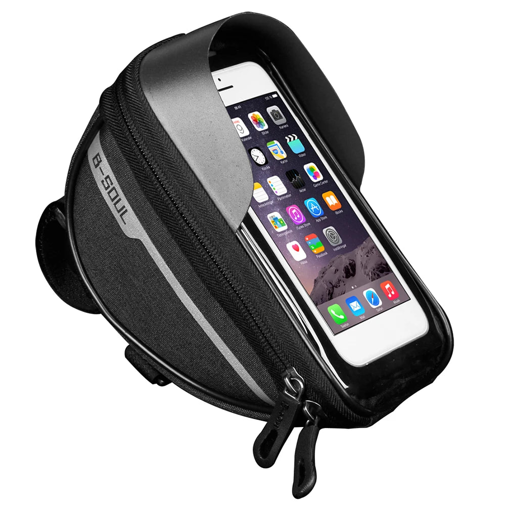 Peris Gems Black Bicycle Frame Front Top Tube Bike Bag Handlebar Cell Mobile Phone Bag Waterproof Touch Screen Phone Holder Cycling Accessories Bicycle Frame Front Top Tube Bike Bag Handlebar Cell Mobile Phone Bag Waterproof Touch Screen Phone Holder Cycling Accessories SHEIN Amazon Temu