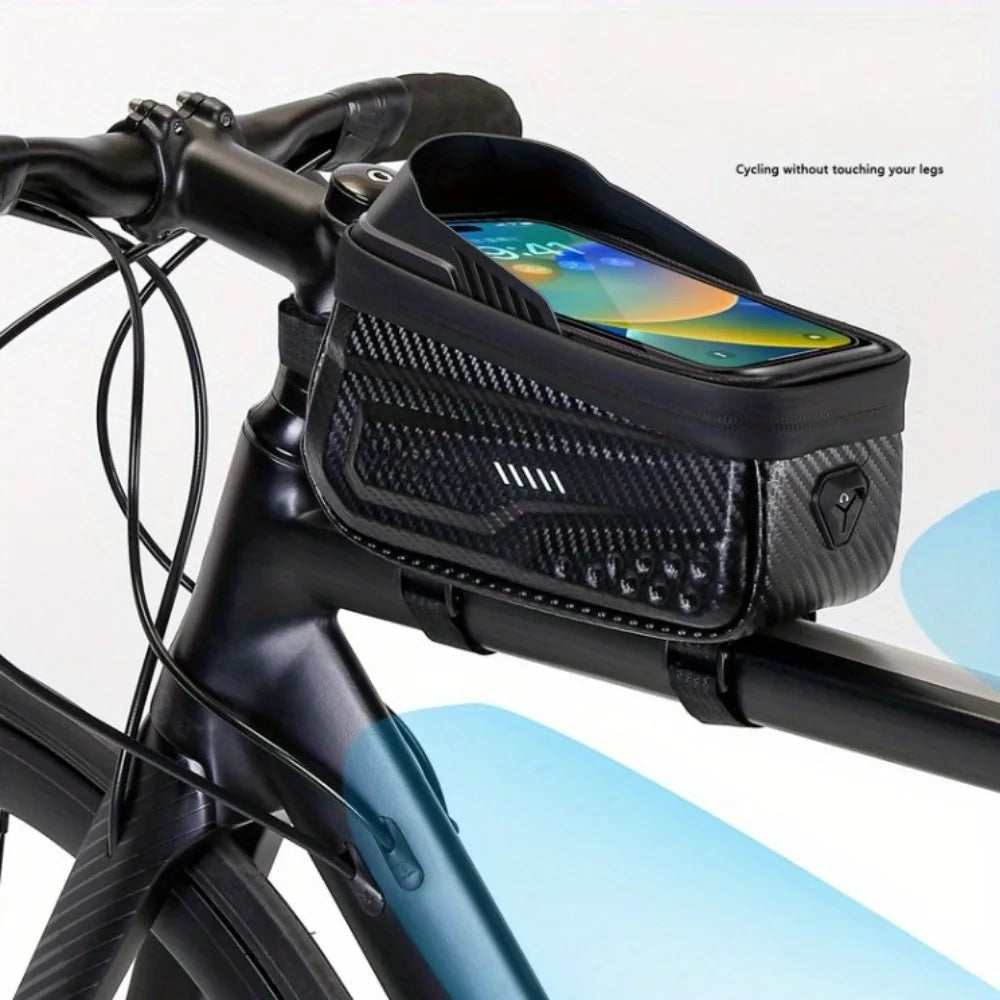 Peris Gems Black Bicycle Top Tube Bag, Frame Bag, Hard Shell Bag, Waterproof Mountain Bike Mobile Phone Bag, Saddle Bag, Cycling Equipment Bicycle Top Tube Bag, Frame Bag, Hard Shell Bag, Waterproof Mountain Bike Mobile Phone Bag, Saddle Bag, Cycling Equipment SHEIN Amazon Temu