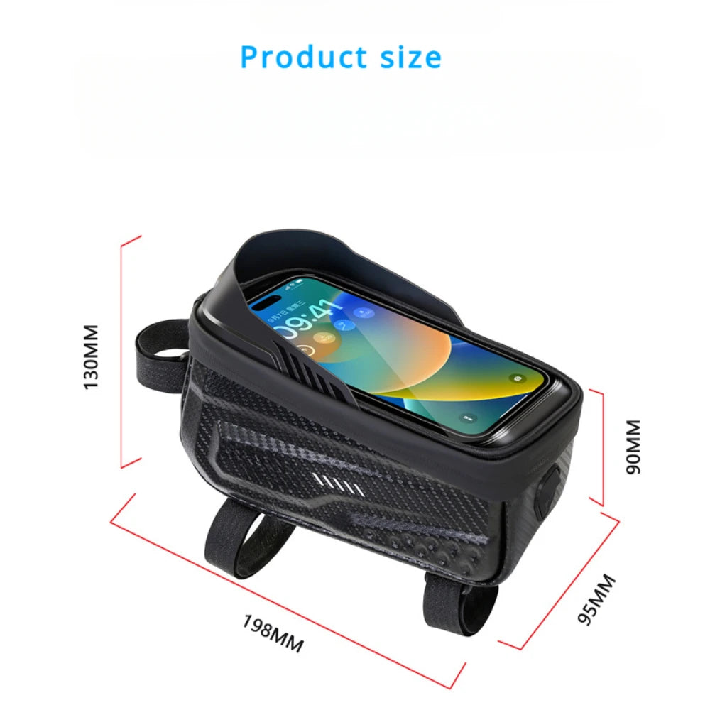 Peris Gems Black Bicycle Top Tube Bag, Frame Bag, Hard Shell Bag, Waterproof Mountain Bike Mobile Phone Bag, Saddle Bag, Cycling Equipment Bicycle Top Tube Bag, Frame Bag, Hard Shell Bag, Waterproof Mountain Bike Mobile Phone Bag, Saddle Bag, Cycling Equipment SHEIN Amazon Temu