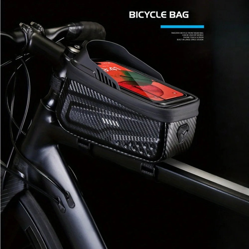 Peris Gems Black Bicycle Top Tube Bag, Frame Bag, Hard Shell Bag, Waterproof Mountain Bike Mobile Phone Bag, Saddle Bag, Cycling Equipment Bicycle Top Tube Bag, Frame Bag, Hard Shell Bag, Waterproof Mountain Bike Mobile Phone Bag, Saddle Bag, Cycling Equipment SHEIN Amazon Temu