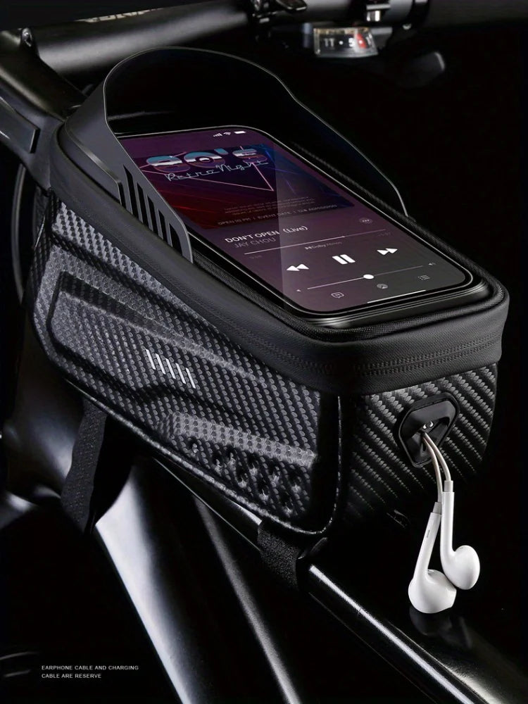 Peris Gems Black Bicycle Top Tube Bag, Frame Bag, Hard Shell Bag, Waterproof Mountain Bike Mobile Phone Bag, Saddle Bag, Cycling Equipment Bicycle Top Tube Bag, Frame Bag, Hard Shell Bag, Waterproof Mountain Bike Mobile Phone Bag, Saddle Bag, Cycling Equipment SHEIN Amazon Temu