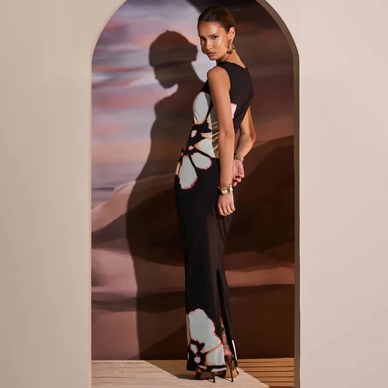 Peris Gems Black Dresses Women Summer New O-Neck Sleeveless Sexy Clubwear Hollow Out Dress Fashion Print Casual Elegant Slim Female Dresses Black Dresses Women Summer New O-Neck Sleeveless Sexy Clubwear Hollow Out Dress Fashion Print Casual Elegant Slim Female Dresses SHEIN Amazon Temu