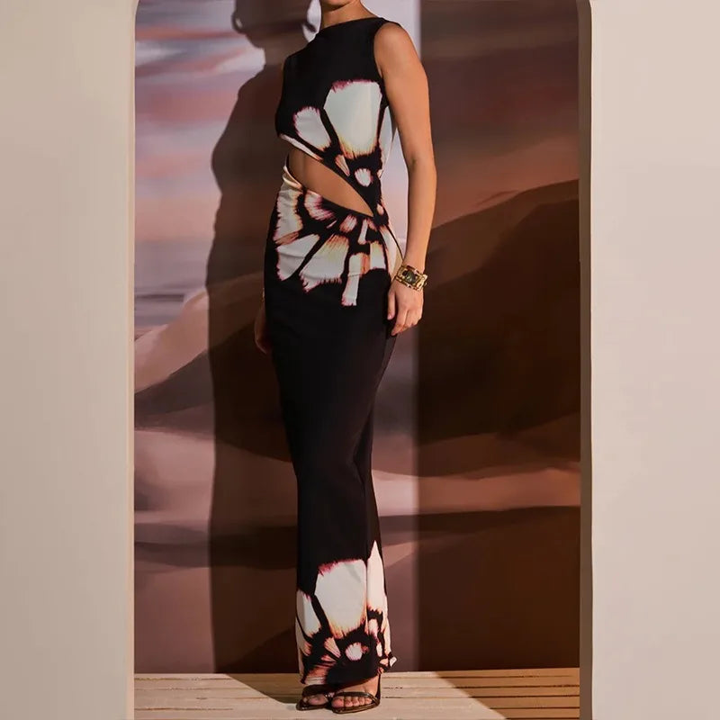 Peris Gems Black Dresses Women Summer New O-Neck Sleeveless Sexy Clubwear Hollow Out Dress Fashion Print Casual Elegant Slim Female Dresses Black Dresses Women Summer New O-Neck Sleeveless Sexy Clubwear Hollow Out Dress Fashion Print Casual Elegant Slim Female Dresses SHEIN Amazon Temu
