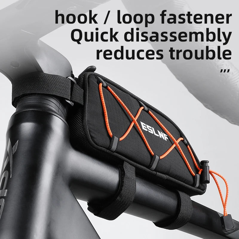 Peris Gems Black ESLNF Bike bag Mountain Road Bike Reflective Waterproof Tube Bag Portable Storage Front Tube Bag Free Replacement Of Reflective ESLNF Bike bag Mountain Road Bike Reflective Waterproof Tube Bag Portable Storage Front Tube Bag Free Replacement Of Reflective SHEIN Amazon Temu
