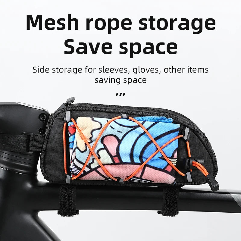 Peris Gems Black ESLNF Bike bag Mountain Road Bike Reflective Waterproof Tube Bag Portable Storage Front Tube Bag Free Replacement Of Reflective ESLNF Bike bag Mountain Road Bike Reflective Waterproof Tube Bag Portable Storage Front Tube Bag Free Replacement Of Reflective SHEIN Amazon Temu