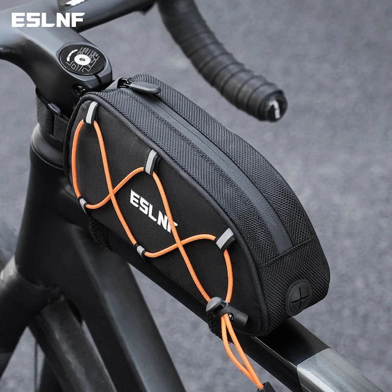 Peris Gems Black ESLNF Bike bag Mountain Road Bike Reflective Waterproof Tube Bag Portable Storage Front Tube Bag Free Replacement Of Reflective ESLNF Bike bag Mountain Road Bike Reflective Waterproof Tube Bag Portable Storage Front Tube Bag Free Replacement Of Reflective SHEIN Amazon Temu