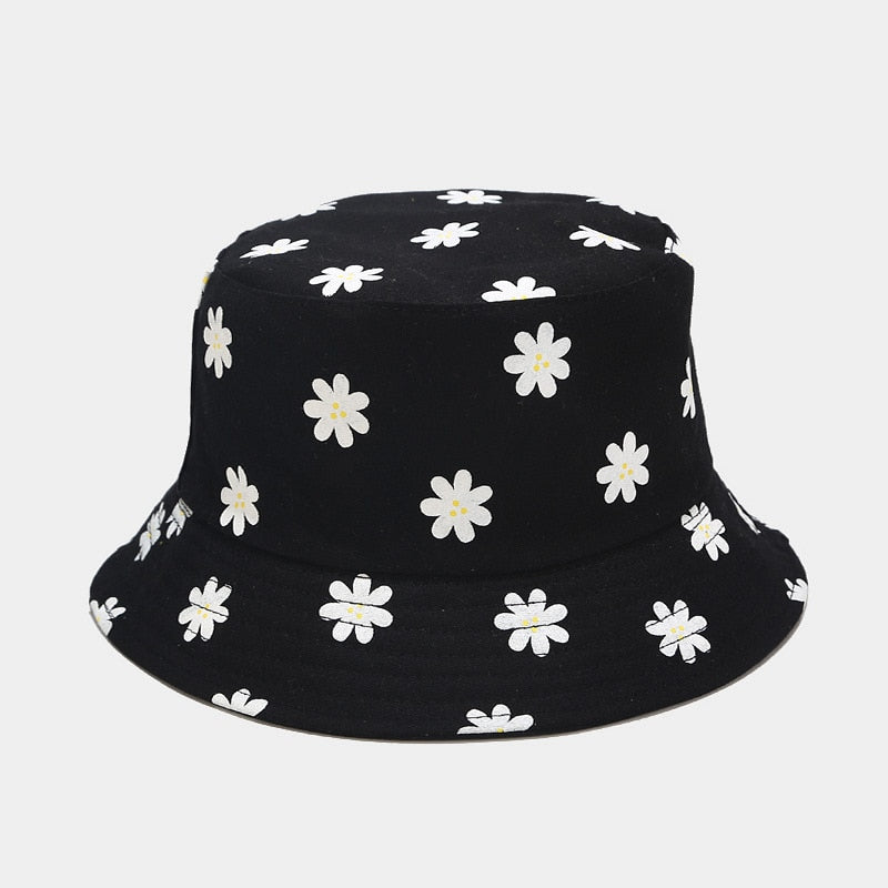 Peris Gems black flower N Banana Print Bucket Fishermans Hats Unisex SHEIN Amazon Temu