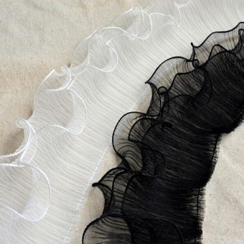 Peris Gems Black Flower Tulle 12cm Lace Ribbon Trim for DIY Sewing SHEIN Amazon Temu