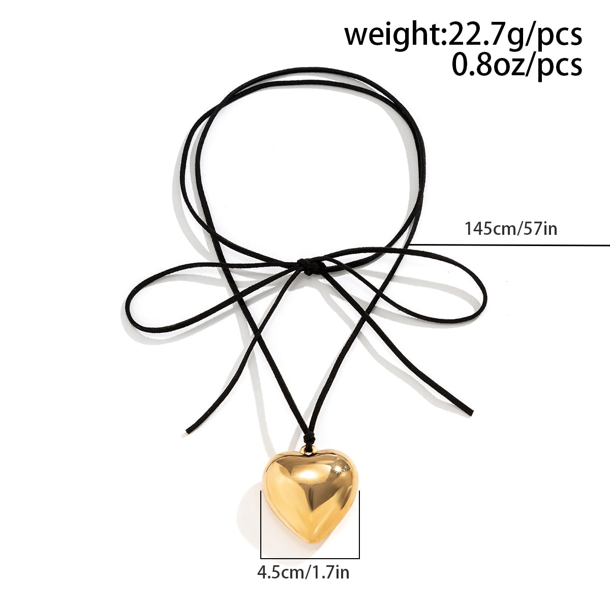 Peris Gems Black Gothic Bowknot Choker Necklace with Big Heart Pendant for Women Black Gothic Bowknot Choker Necklace with Big Heart Pendant SHEIN Amazon Temu