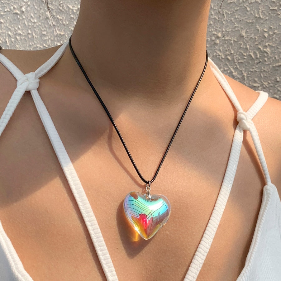 Peris Gems Black Gothic Bowknot Choker Necklace with Big Heart Pendant for Women Black Gothic Bowknot Choker Necklace with Big Heart Pendant SHEIN Amazon Temu