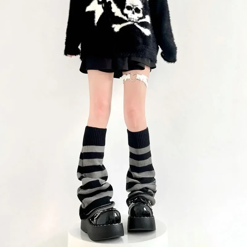 Peris Gems black grey / One Size Y2K Punk Knitted Leg Warmers Star Gothic Cross Harajuku Women Heart Two Side Wear Loose Fit Leg Covers Sock JK Thigh High Lolita Y2K Punk Knitted Leg Warmers Star Gothic Cross Harajuku Women Heart Two Side Wear Loose Fit Leg Covers Sock JK Thigh High Lolita SHEIN Amazon Temu