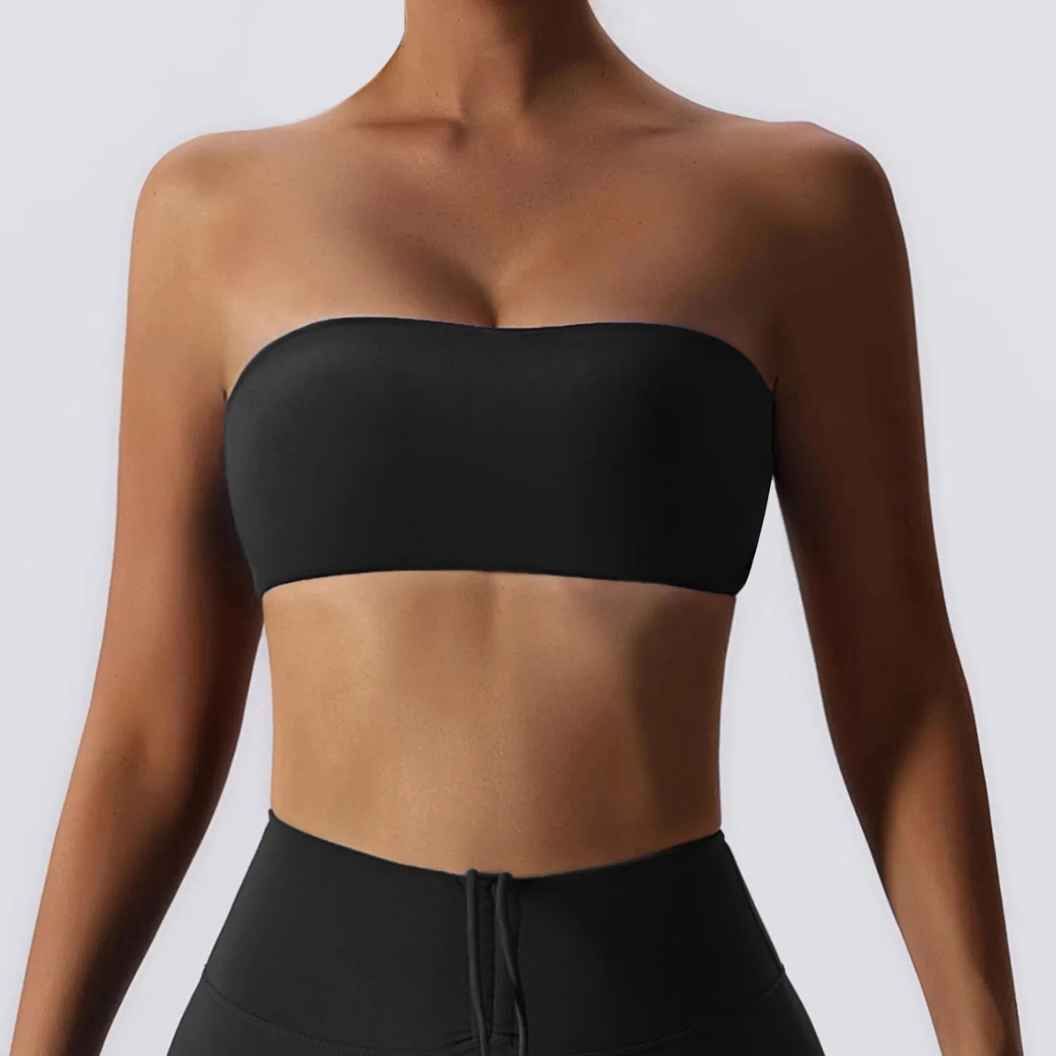 Peris Gems Black / M Strapless Sports Bra Gym Top Women Quick-Drying Yoga Clothes Women Tube Top Fitness Chest Wrap Underwear Workout Bra Female Strapless Sports Bra Gym Top Women Quick-Drying Yoga Clothes Women Tube Top Fitness Chest Wrap Underwear Workout Bra Female SHEIN Amazon Temu