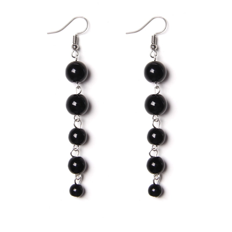 Peris Gems Black Onyx Rainbow 7 Chakra Stone Tassel Earrings for Women SHEIN Amazon Temu