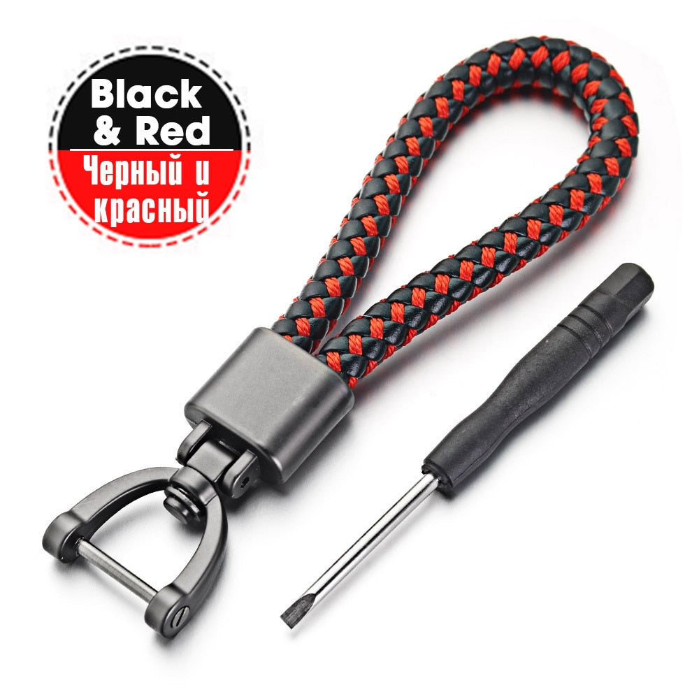 Peris Gems Black Red Leather Horseshoe Buckle Keychain | 360 Degree Detachable Keychain Leather Horseshoe Buckle Keychain | 360 Degree Keychain SHEIN Amazon Temu
