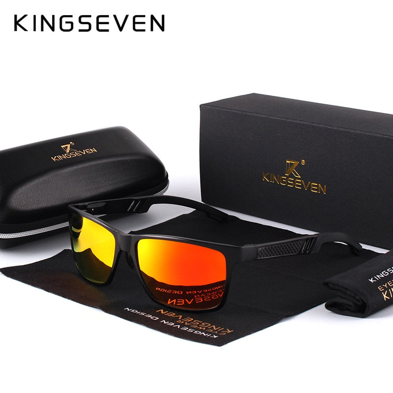 Peris Gems Black Red Rectangular Aluminum Polarized Sunglasses for Men SHEIN Amazon Temu
