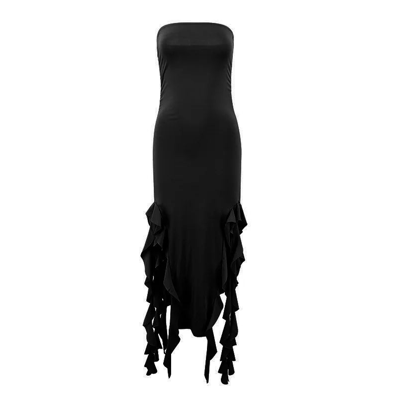 Peris Gems black / S COUTUDI Elegant Strapless Dress For Women Summer Trend Irregular Tassel Skinny Split Long Dress Party Clubwear 2024 Women Outfit COUTUDI Elegant Strapless Dress For Women Summer Trend Irregular Tassel Skinny Split Long Dress Party Clubwear 2024 Women Outfit SHEIN Amazon Temu