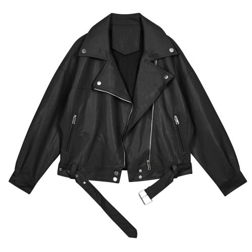 Peris Gems Black / S Faux Leather Motorcycle Jacket for Women | Rockstar Jacket SHEIN Amazon Temu