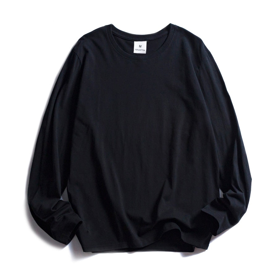 Peris Gems Black / S Long Sleeve 100% Cotton Shirts for Women | Base Tee Tops SHEIN Amazon Temu