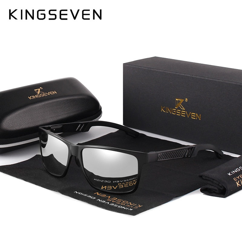 Peris Gems Black Silver Rectangular Aluminum Polarized Sunglasses for Men SHEIN Amazon Temu